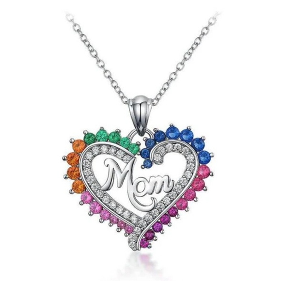 Jewelry - Colorful MOM Pendant Necklace